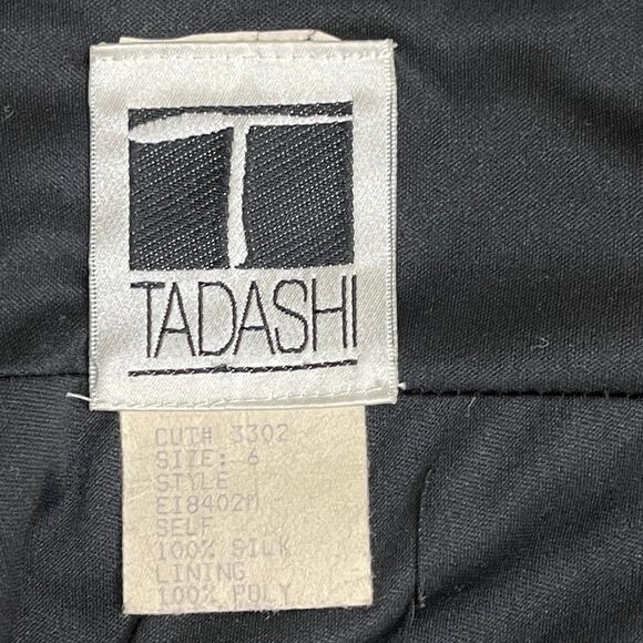 Tadashi Shoji Dress Silk Ruffle Tiered Mini Size 6 Prom Fairy Whimsigoth Y2K - Picture 8 of 12